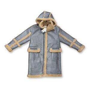 NWT Jakke Azeala Shearling Parka Blue M